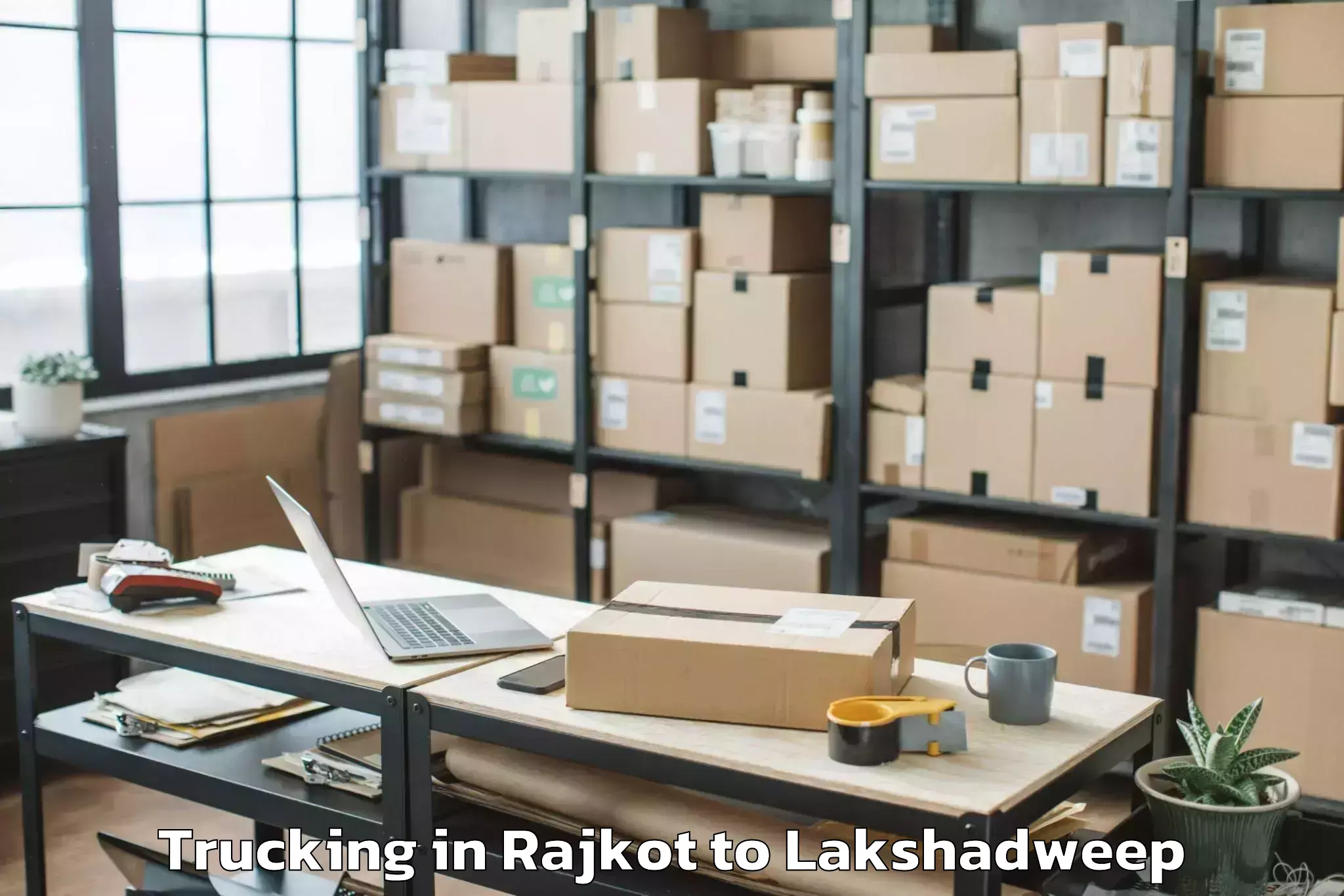 Book Your Rajkot to Andrott Trucking Today